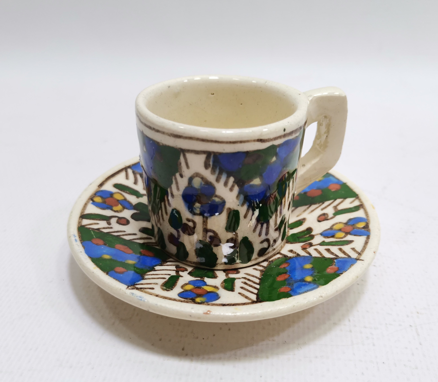 OSMANLI DÖNEMİ KÜTAHYA İŞİ KAHVE FİNCANI