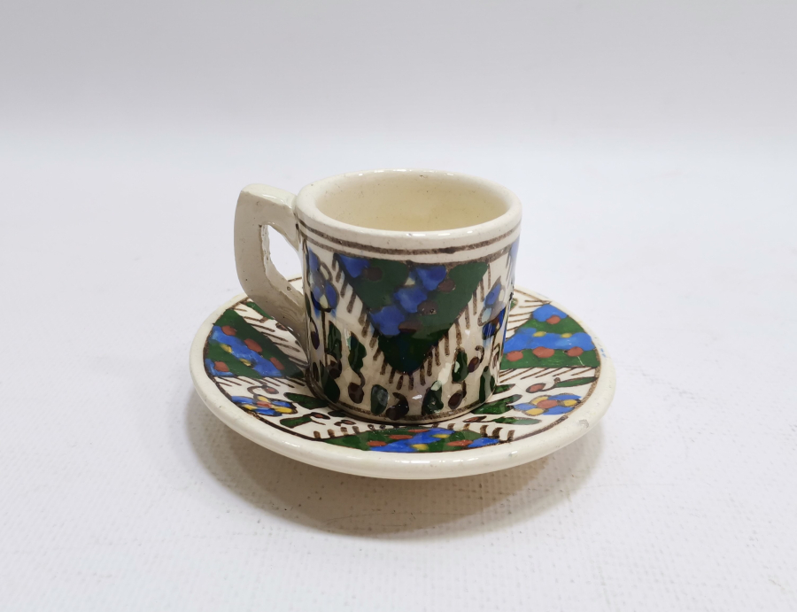 OSMANLI DÖNEMİ KÜTAHYA İŞİ KAHVE FİNCANI