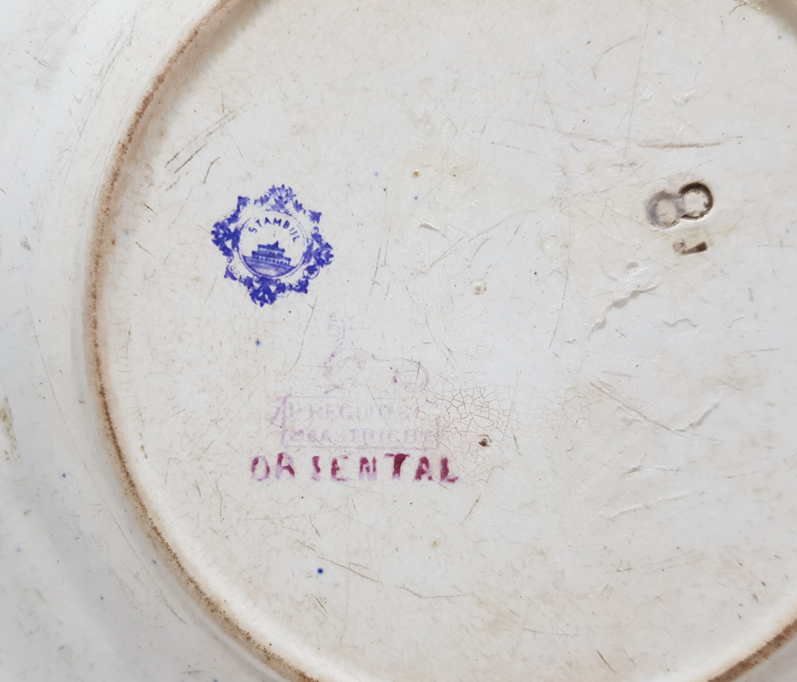 OSMANLI DÖNEMİ İSTANBUL MANZARALI PORSELEN TABAK