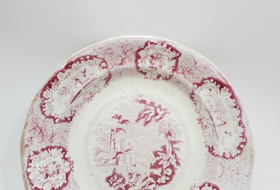 OSMANLI DÖNEMİ İSTANBUL MANZARALI PORSELEN TABAK