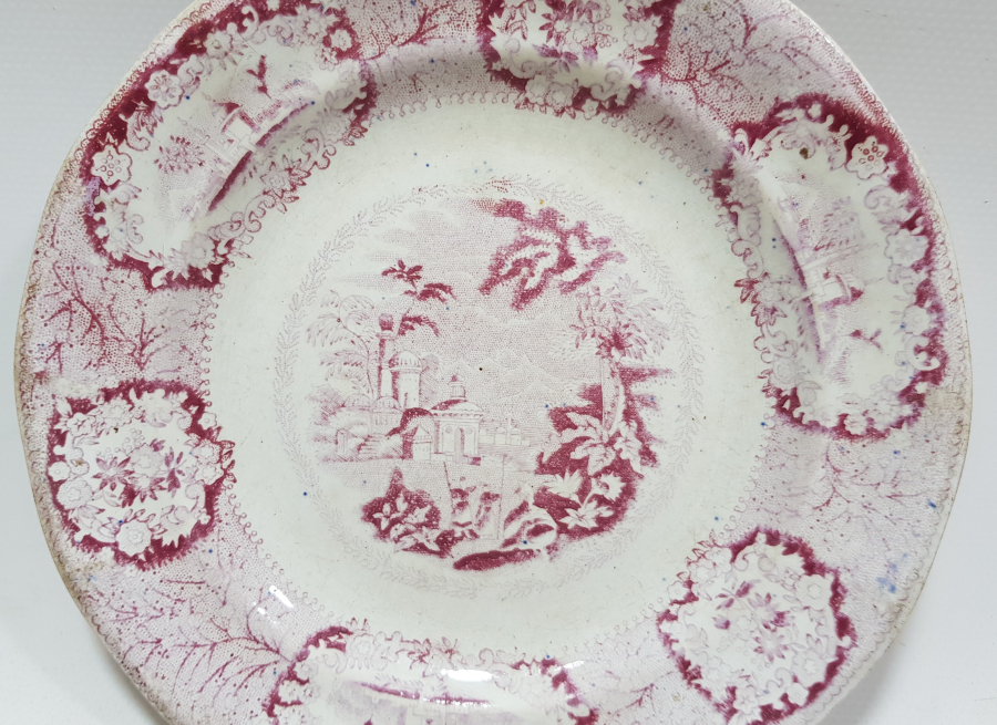 OSMANLI DÖNEMİ İSTANBUL MANZARALI PORSELEN TABAK