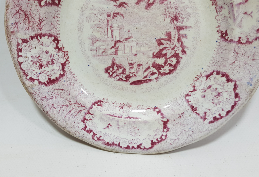 OSMANLI DÖNEMİ İSTANBUL MANZARALI PORSELEN TABAK