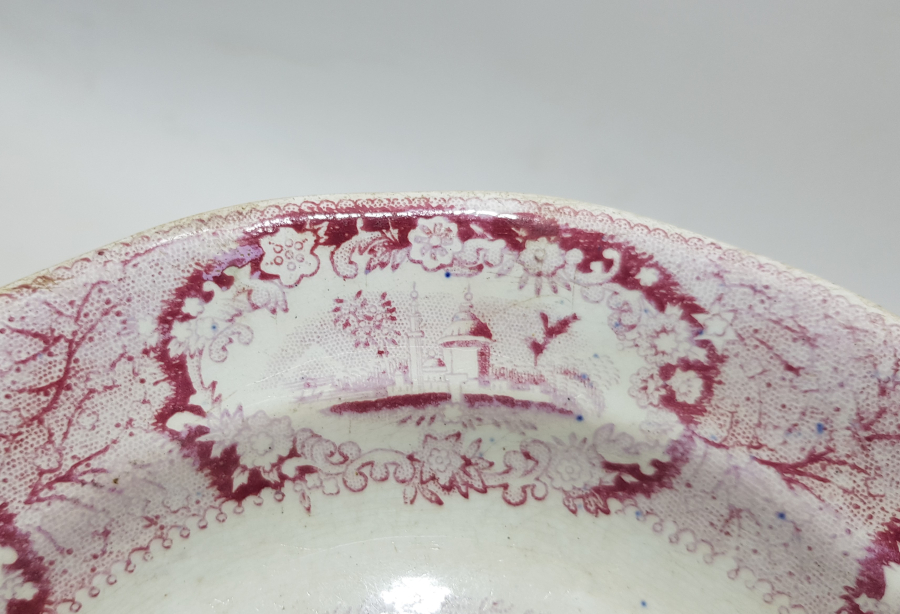 OSMANLI DÖNEMİ İSTANBUL MANZARALI PORSELEN TABAK