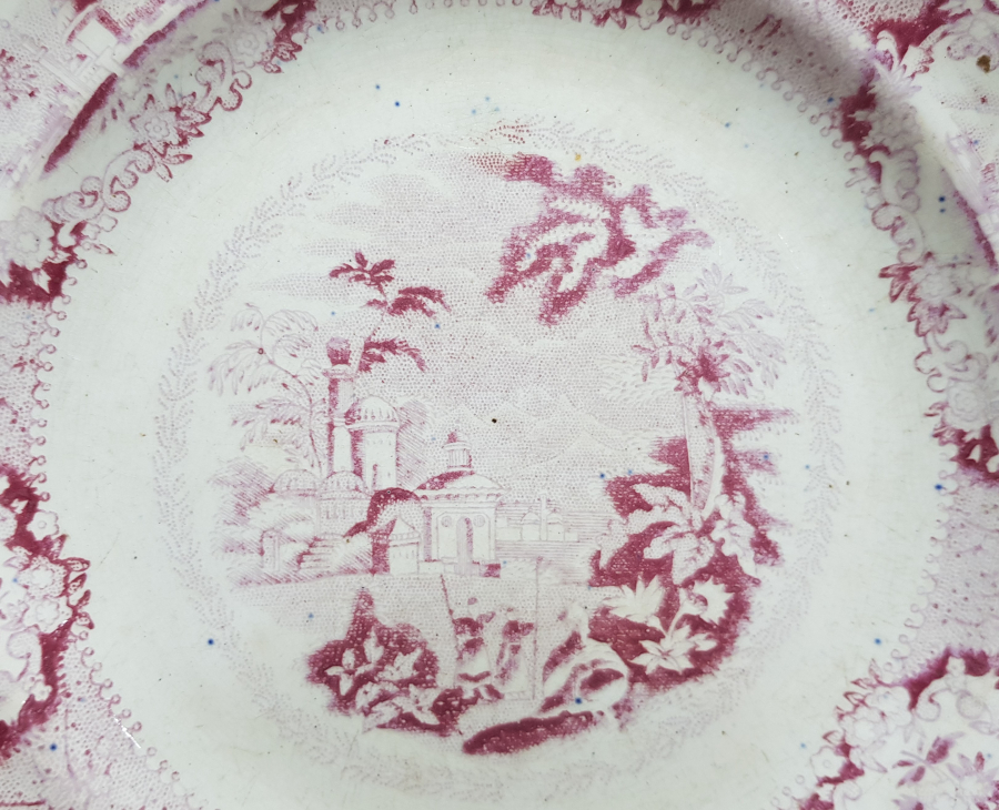 OSMANLI DÖNEMİ İSTANBUL MANZARALI PORSELEN TABAK