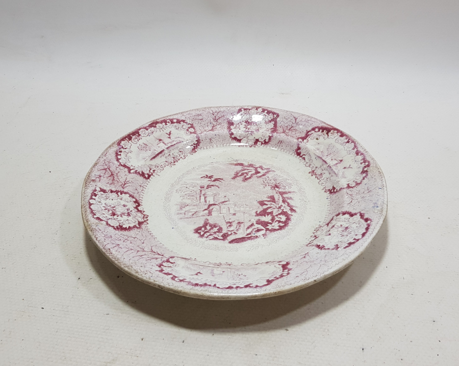 OSMANLI DÖNEMİ İSTANBUL MANZARALI PORSELEN TABAK