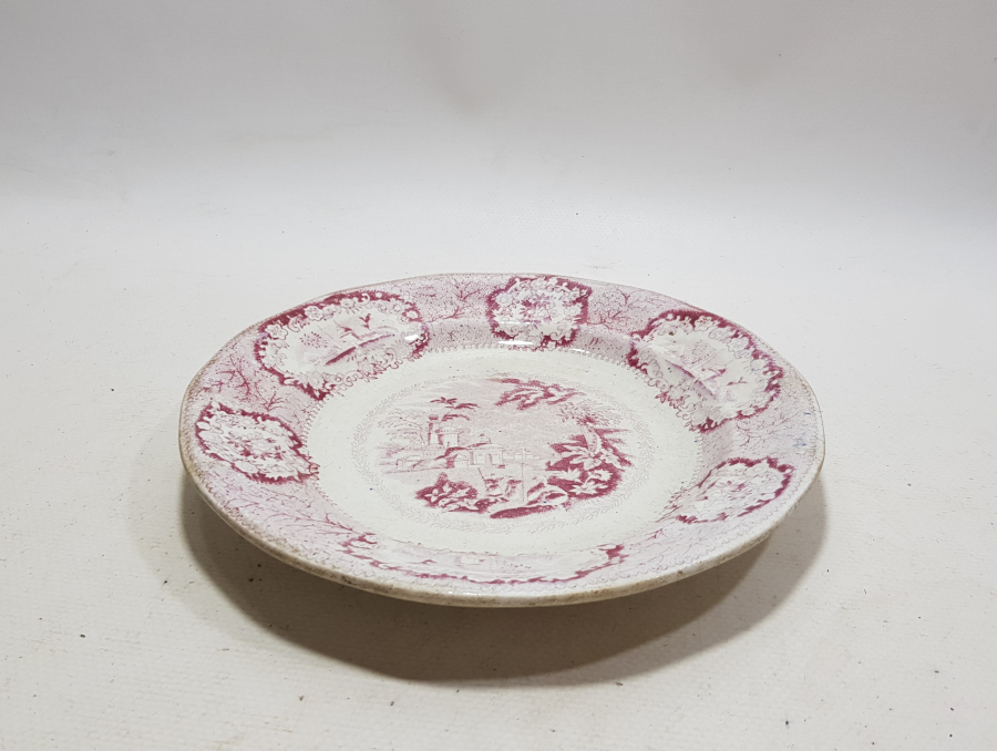 OSMANLI DÖNEMİ İSTANBUL MANZARALI PORSELEN TABAK