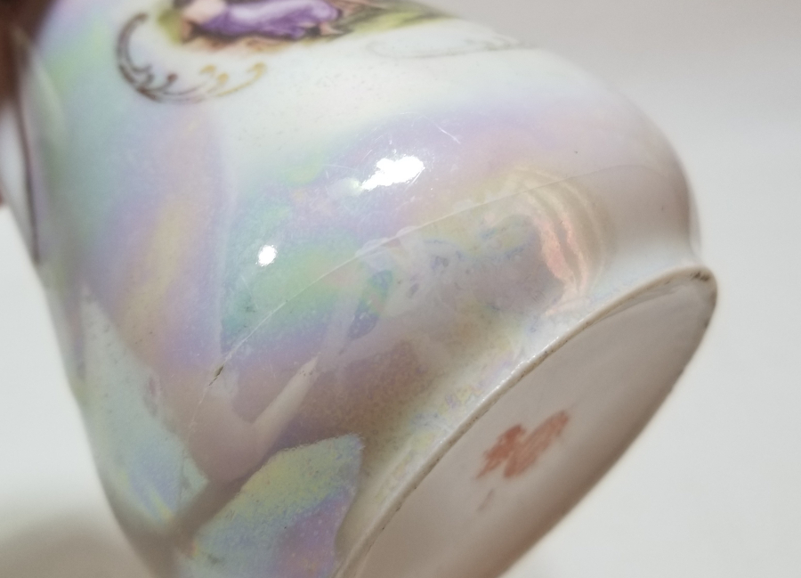 ÜZERİ ALTIN VARAKLI NADİR TİPTE ALTI OSMANLICA YAZILI KUZNETSOV SÜTLÜK