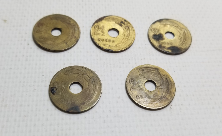 1948-1949 YILLARINA AİT KOLEKSİYONLUK DELİK 2,5 KURUŞ LOTU