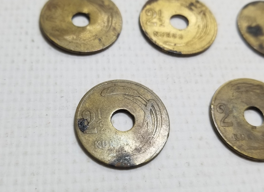 1948-1949 YILLARINA AİT KOLEKSİYONLUK DELİK 2,5 KURUŞ LOTU