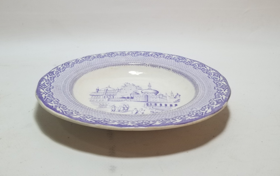 ORYANTALİST GÖRSELLİ OSMANLI DÖNEMİ PORSELEN TABAK