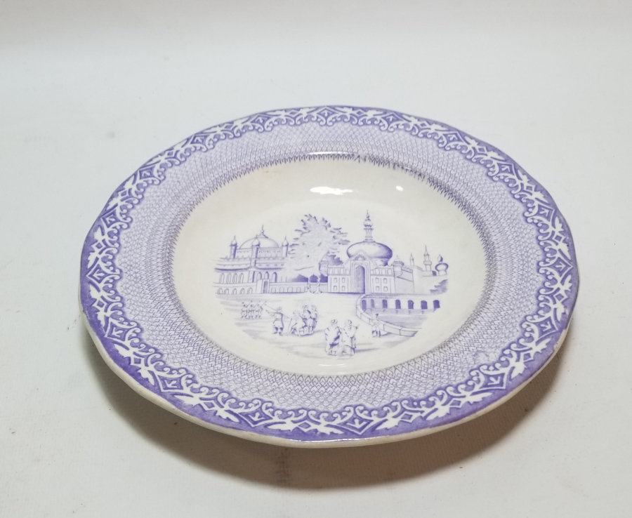 ORYANTALİST GÖRSELLİ OSMANLI DÖNEMİ PORSELEN TABAK