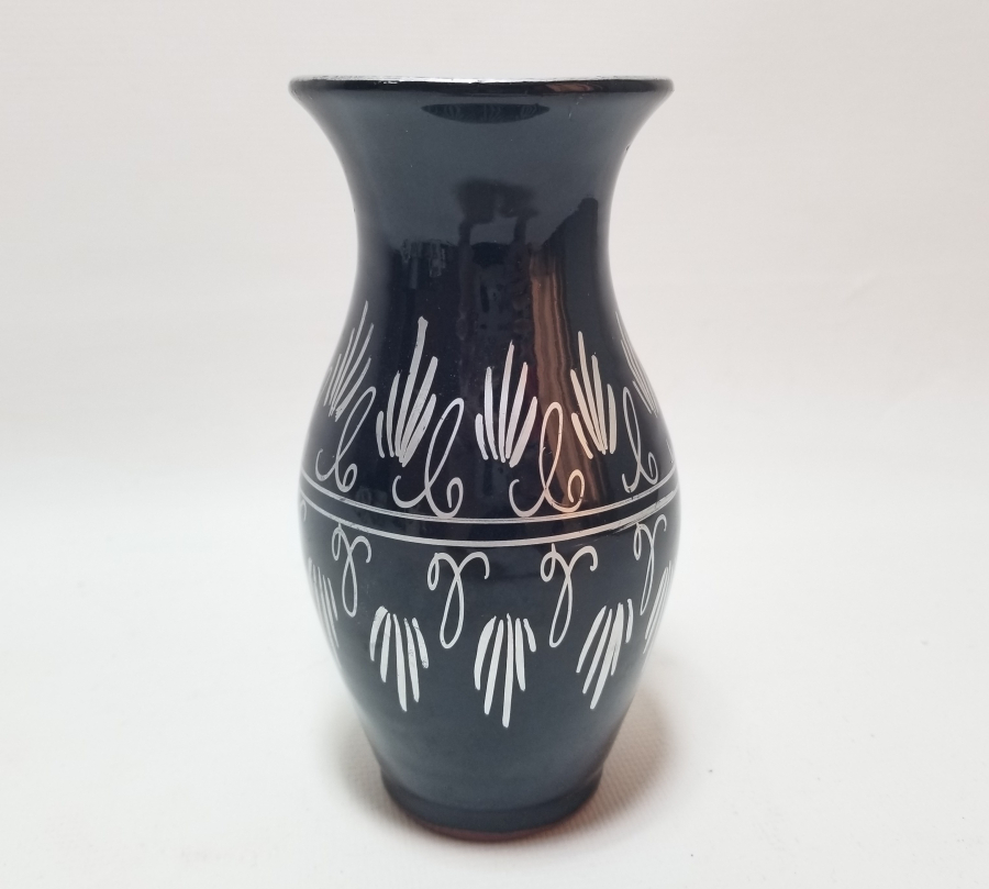 EL BOYAMA İŞÇİLİKLİ ANTİKA TOPRAK VAZO