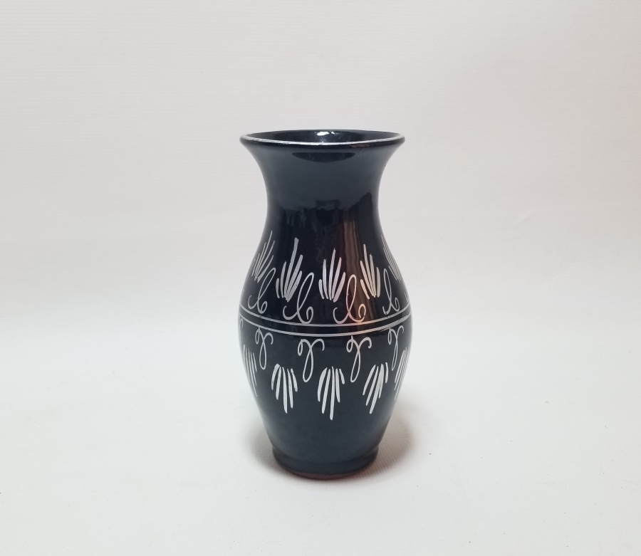 EL BOYAMA İŞÇİLİKLİ ANTİKA TOPRAK VAZO