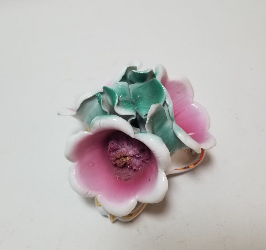 ALTIN VARAKLI ANTİKA PORSELEN BİBLO