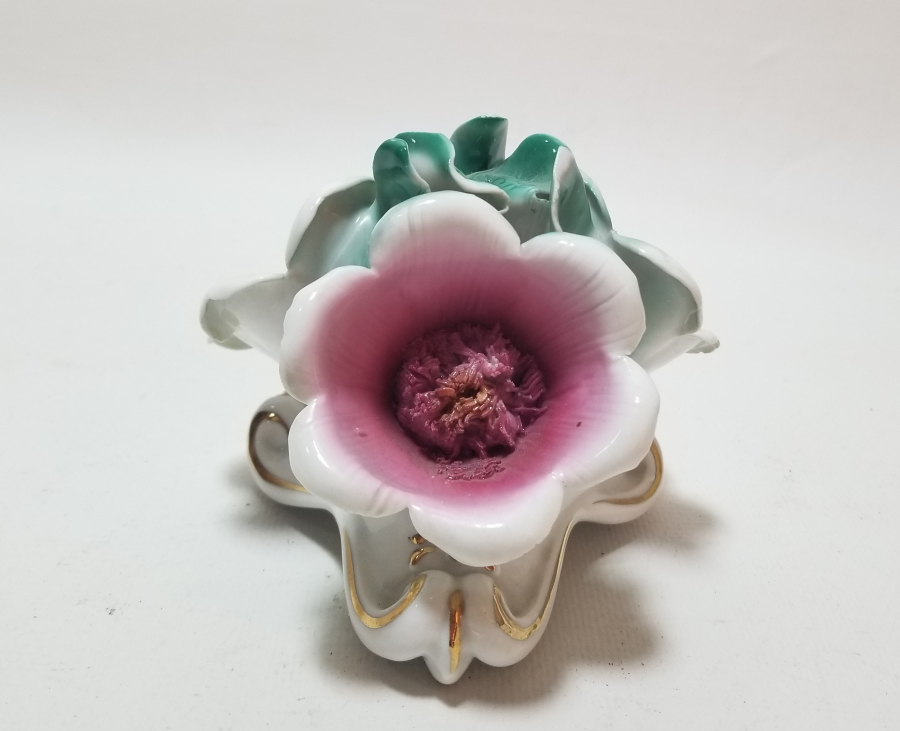 ALTIN VARAKLI ANTİKA PORSELEN BİBLO