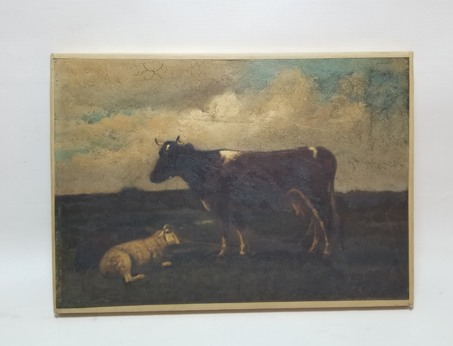 TUVAL ÜZERİ YAĞLIBOYA ANTİKA TABLO