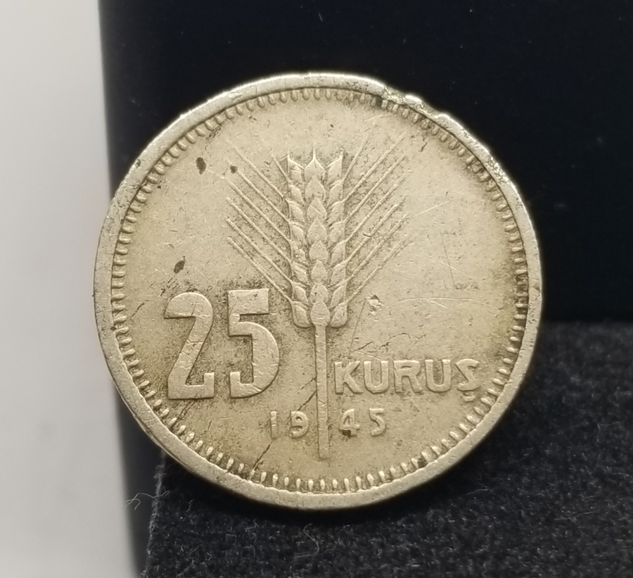 1945 YILI GÜMÜŞ 25 KURUŞ