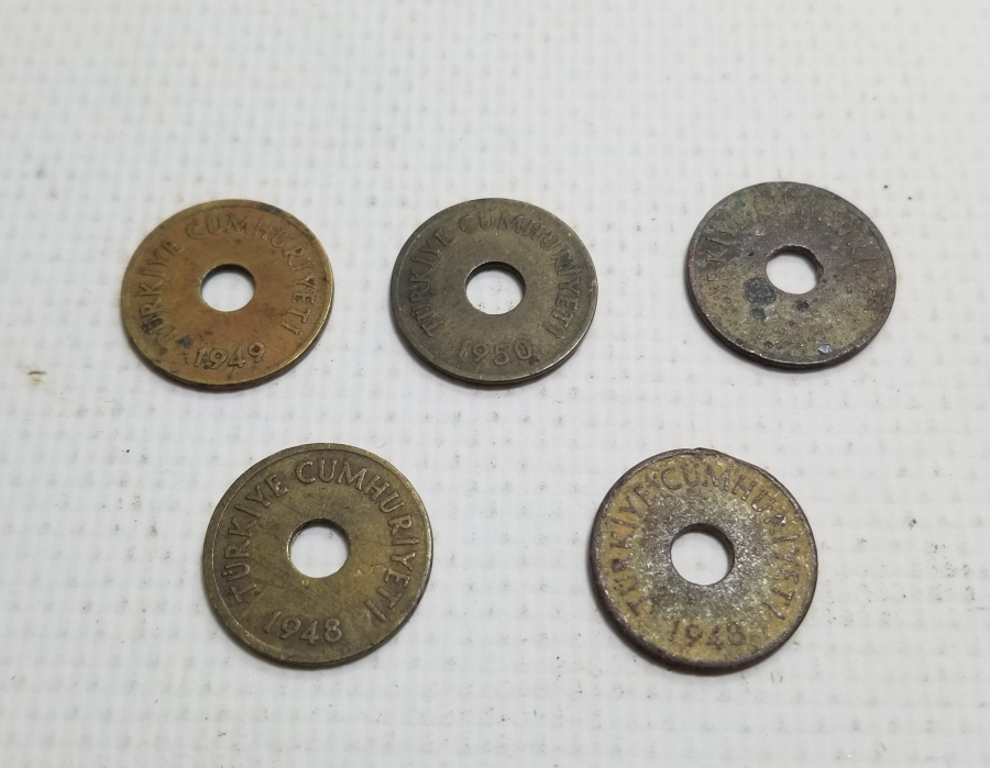 1948-1949-1950 YILLARINA AİT KOLEKSİYONLUK 1 KURUŞ LOTU