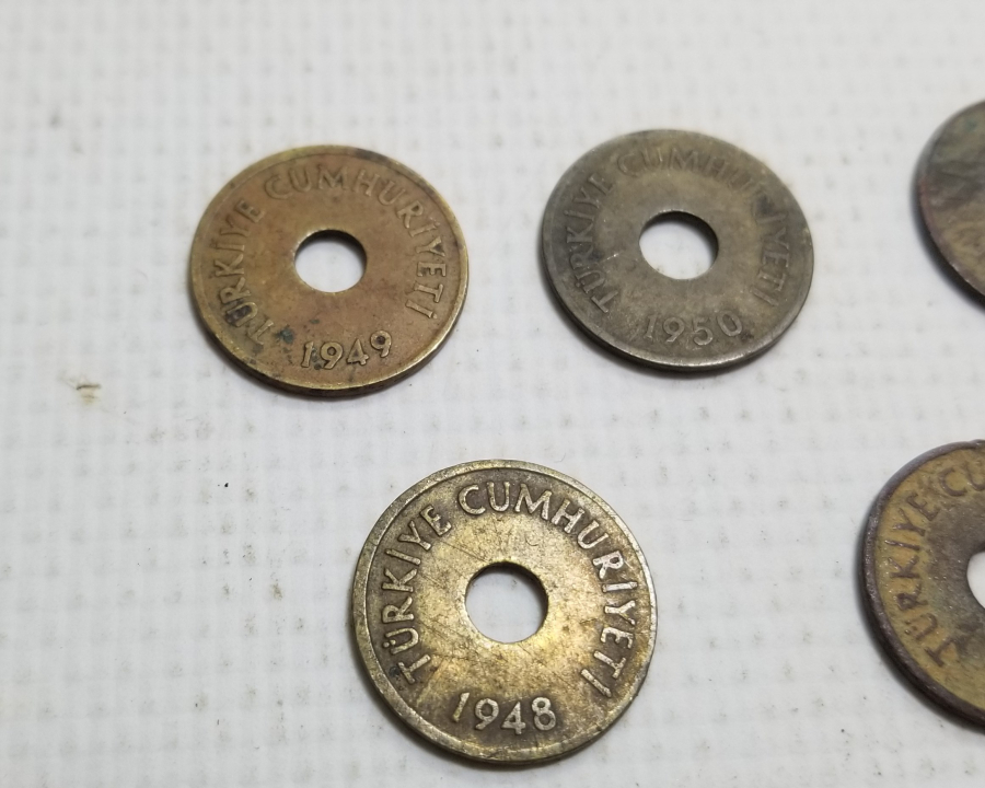 1948-1949-1950 YILLARINA AİT KOLEKSİYONLUK 1 KURUŞ LOTU