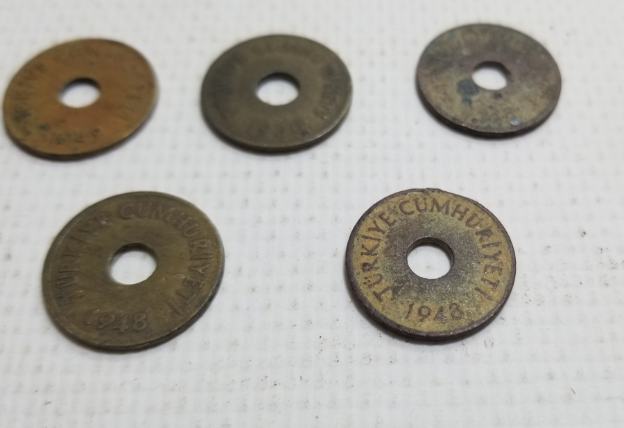 1948-1949-1950 YILLARINA AİT KOLEKSİYONLUK 1 KURUŞ LOTU