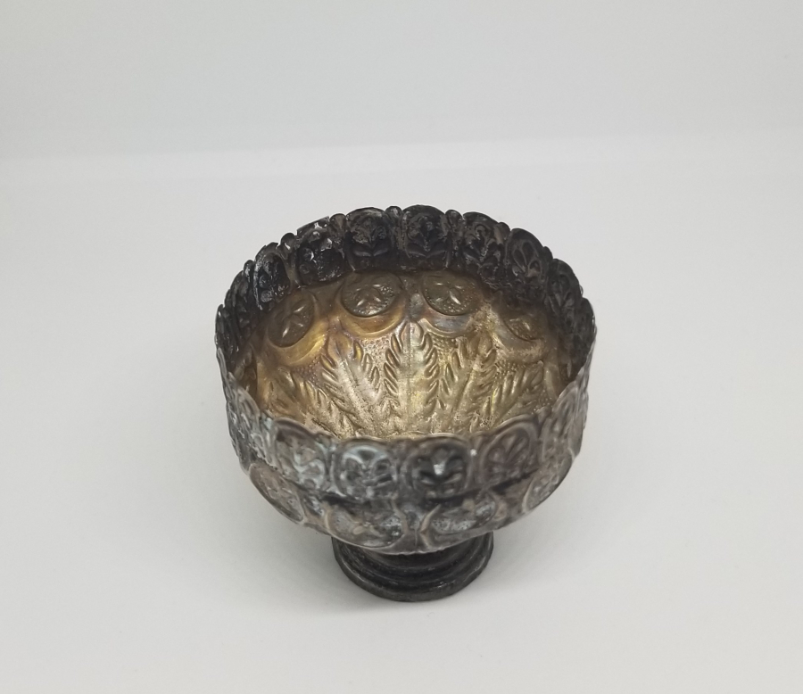 ÜZERİ AY YILDIZ FİGÜRLÜ OSMANLI DÖNEMİ TUĞRALI GÜMÜŞ FİNCAN ZARFI