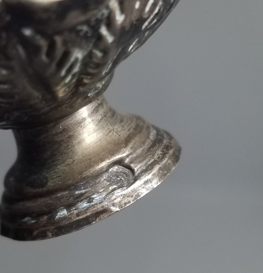 ÜZERİ AY YILDIZ FİGÜRLÜ OSMANLI DÖNEMİ TUĞRALI GÜMÜŞ FİNCAN ZARFI