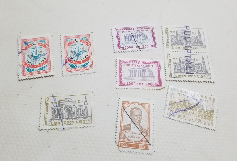 ANTİKA YERLİ PUL LOTU