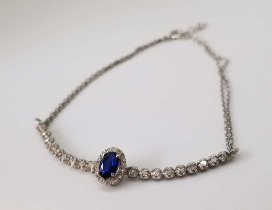 PIRLANTA TAŞLI ÖZEL YAPIM BİLEKLİK