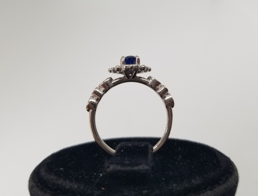 PIRLANTA VE SAFİR TAŞLI ÖZEL YAPIM YÜZÜK