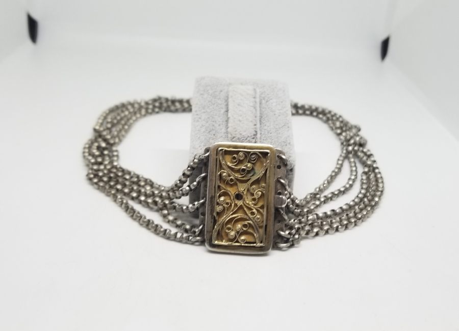 EL YAPIMI ANTİKA İNGİLİZ GERDANLIK - BOYUNLUK