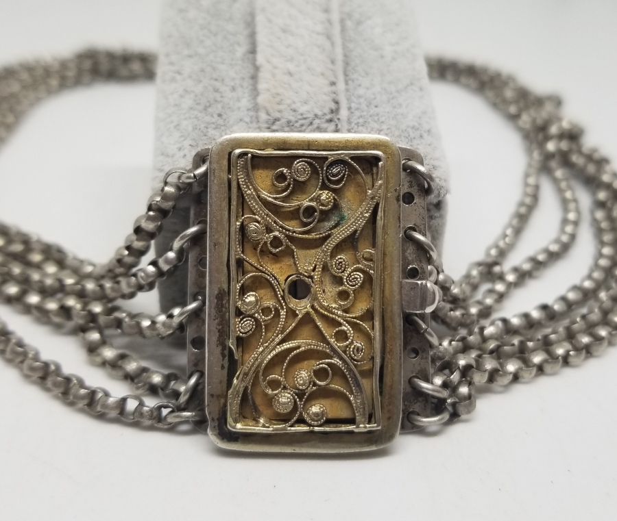 EL YAPIMI ANTİKA İNGİLİZ GERDANLIK - BOYUNLUK