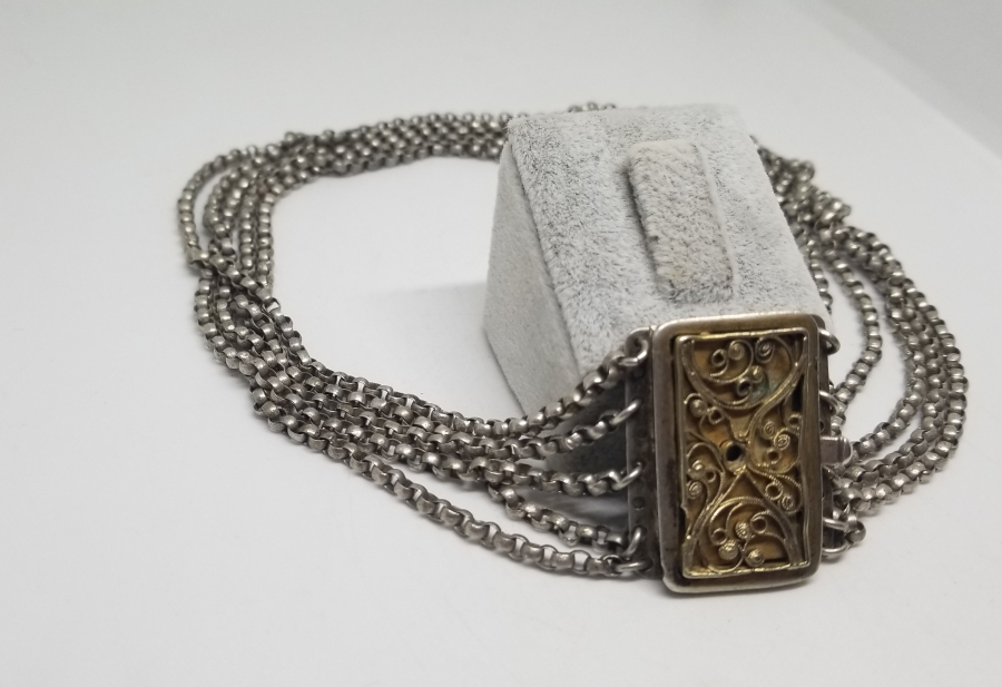 EL YAPIMI ANTİKA İNGİLİZ GERDANLIK - BOYUNLUK