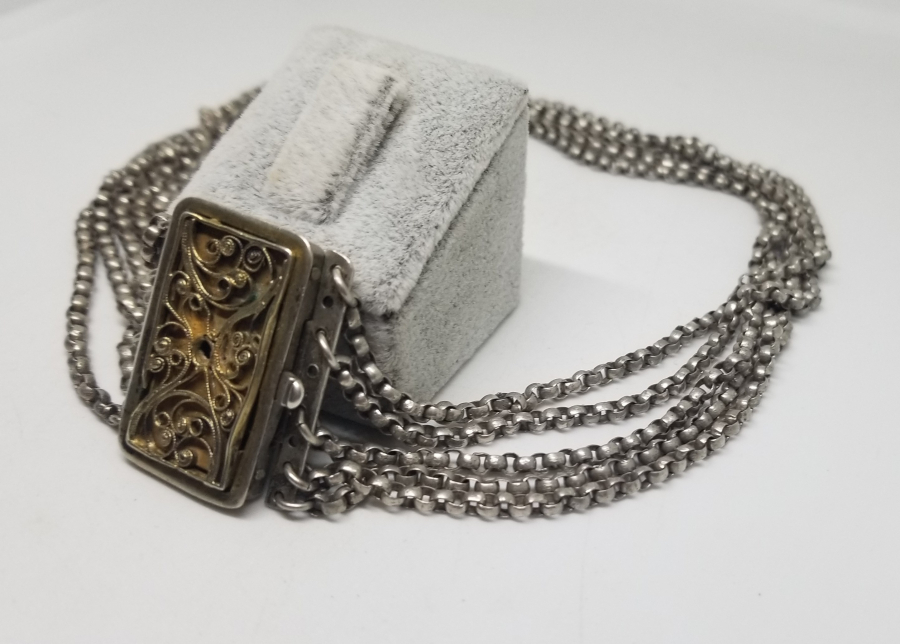 EL YAPIMI ANTİKA İNGİLİZ GERDANLIK - BOYUNLUK