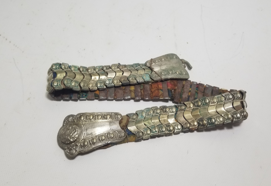 KABARTMA İŞÇİLİKLİ ANTİKA GELİN KEMERİ