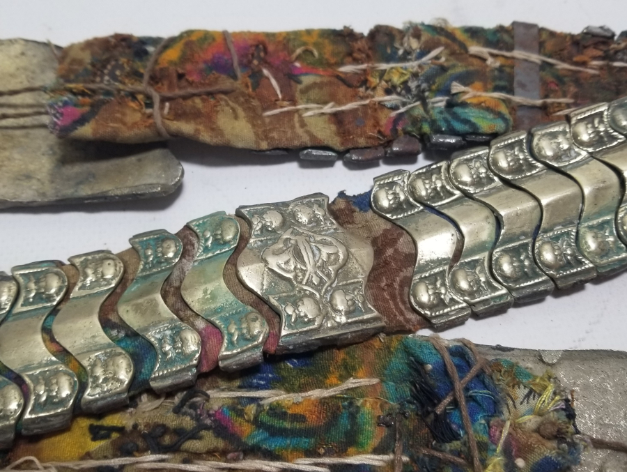 KABARTMA İŞÇİLİKLİ ANTİKA GELİN KEMERİ