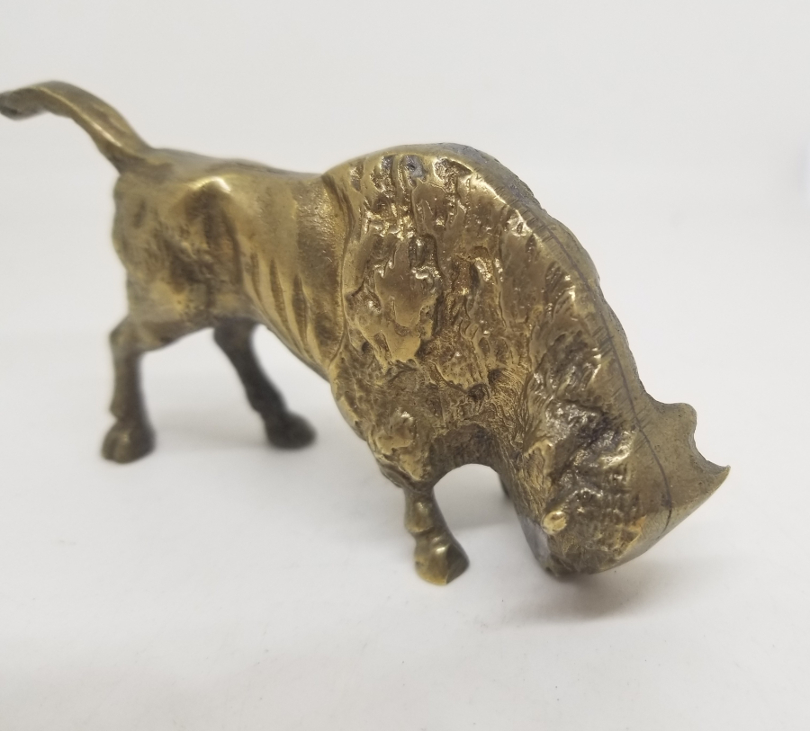 PİRİNÇ DÖKÜM DEKORATİF BOĞA FİGÜRÜ