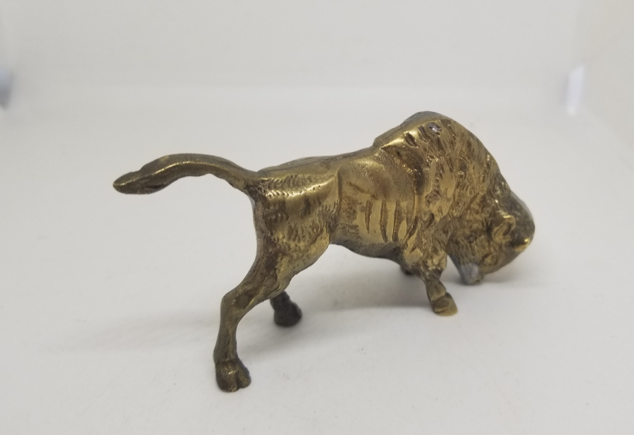 PİRİNÇ DÖKÜM DEKORATİF BOĞA FİGÜRÜ