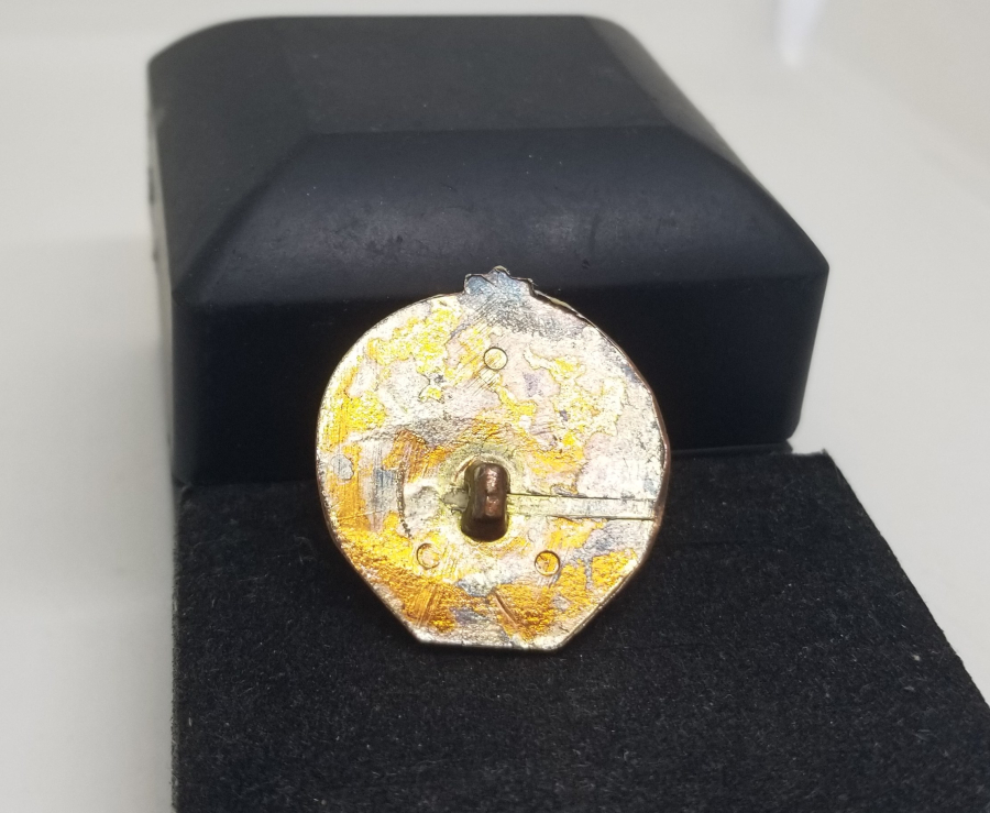 TANRI AHURA MAZDA GÖRSELLİ ANTİKA METAL APLİK