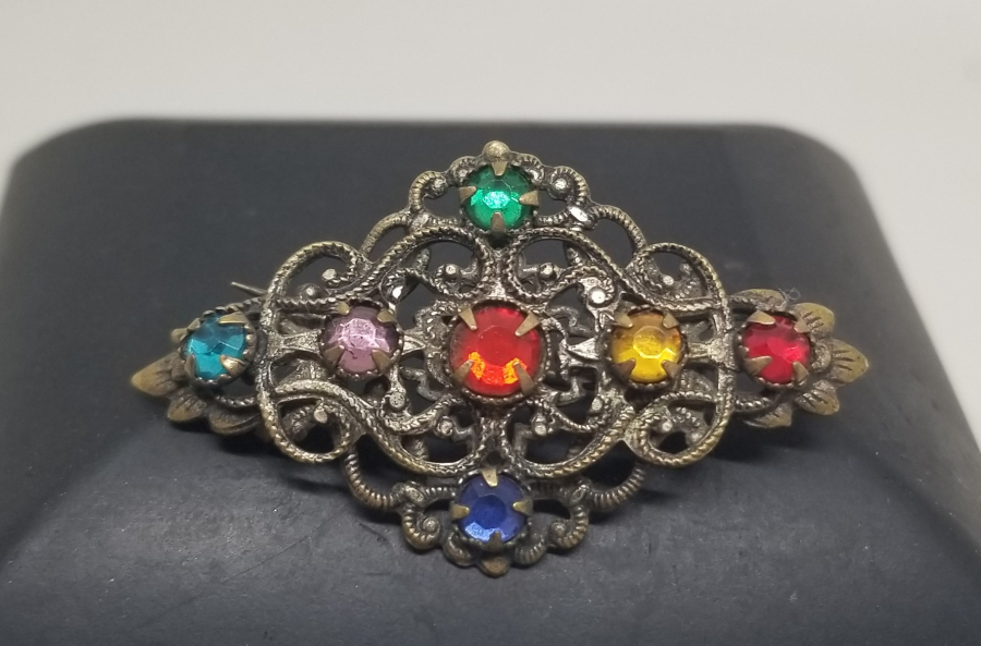 AVRUPA YAPIMI ANTİKA BİJUTERİ BROŞ