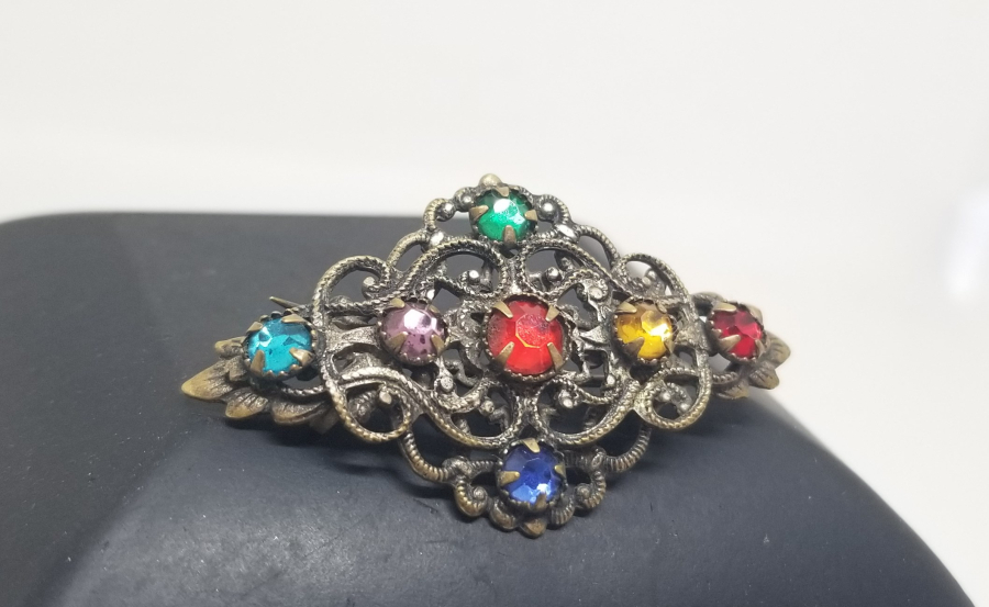 AVRUPA YAPIMI ANTİKA BİJUTERİ BROŞ