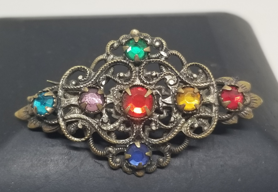 AVRUPA YAPIMI ANTİKA BİJUTERİ BROŞ