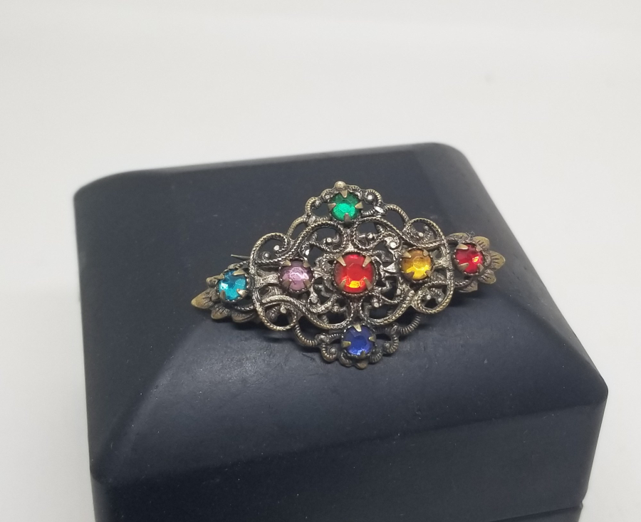 AVRUPA YAPIMI ANTİKA BİJUTERİ BROŞ