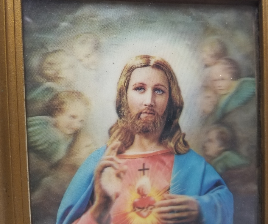 ORİJİNAL ÇERÇEVESİNDE HZ İSA FOTOĞRAFI