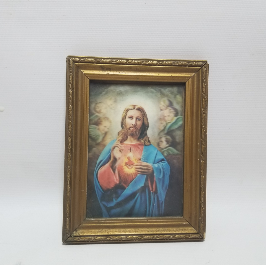 ORİJİNAL ÇERÇEVESİNDE HZ İSA FOTOĞRAFI