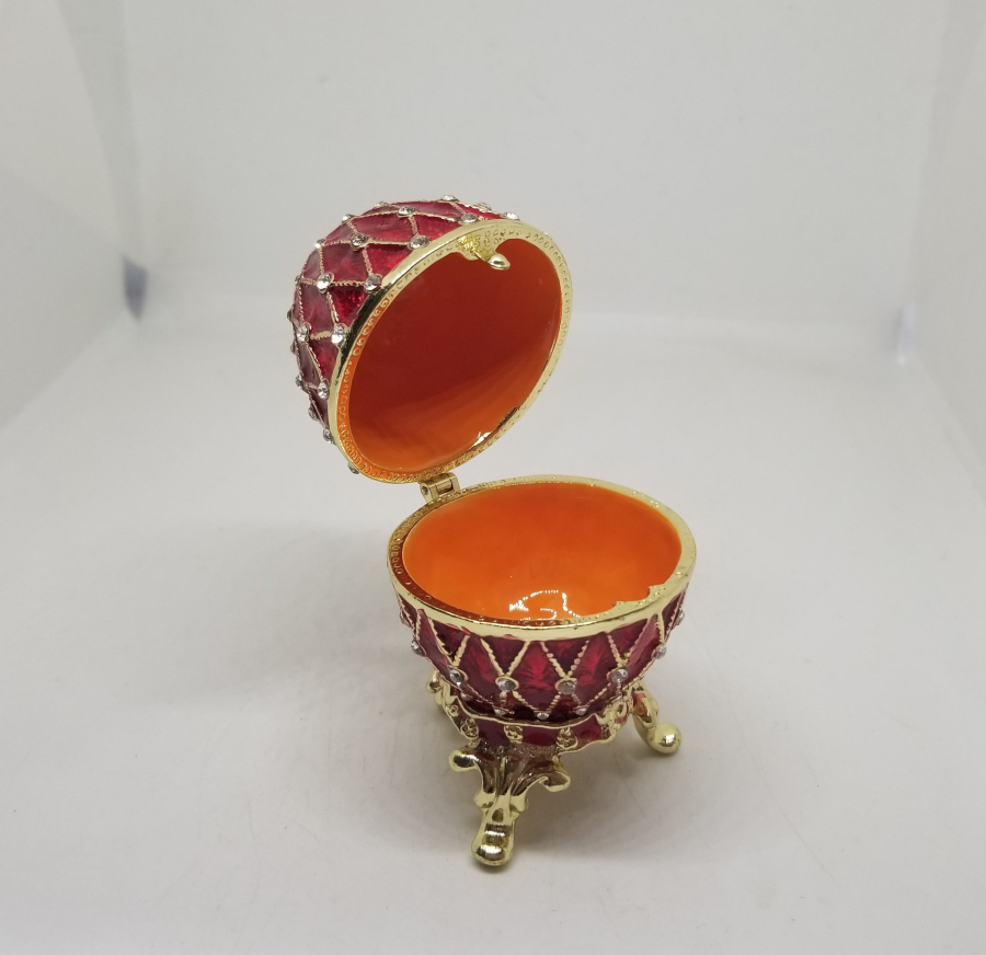 ÜZERİ MİNE İŞÇİLİKLİ ANTİKA PASKALYA YUMURTASI