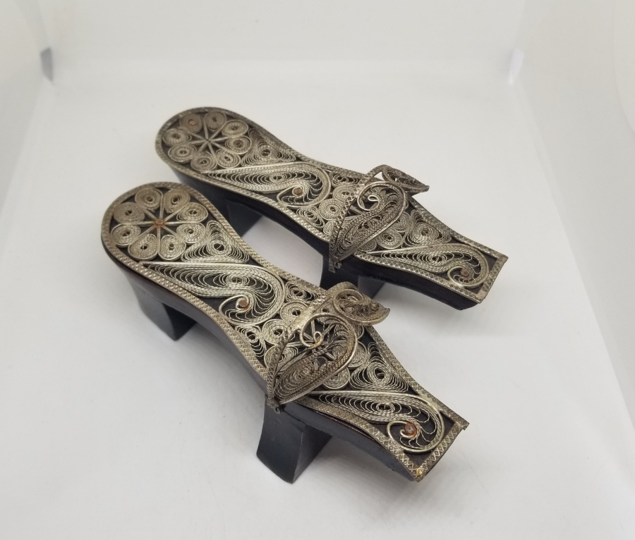 TELKARİ İŞÇİLİKLİ ANTİKA DEKORATİF NALIN - TAKUNYA