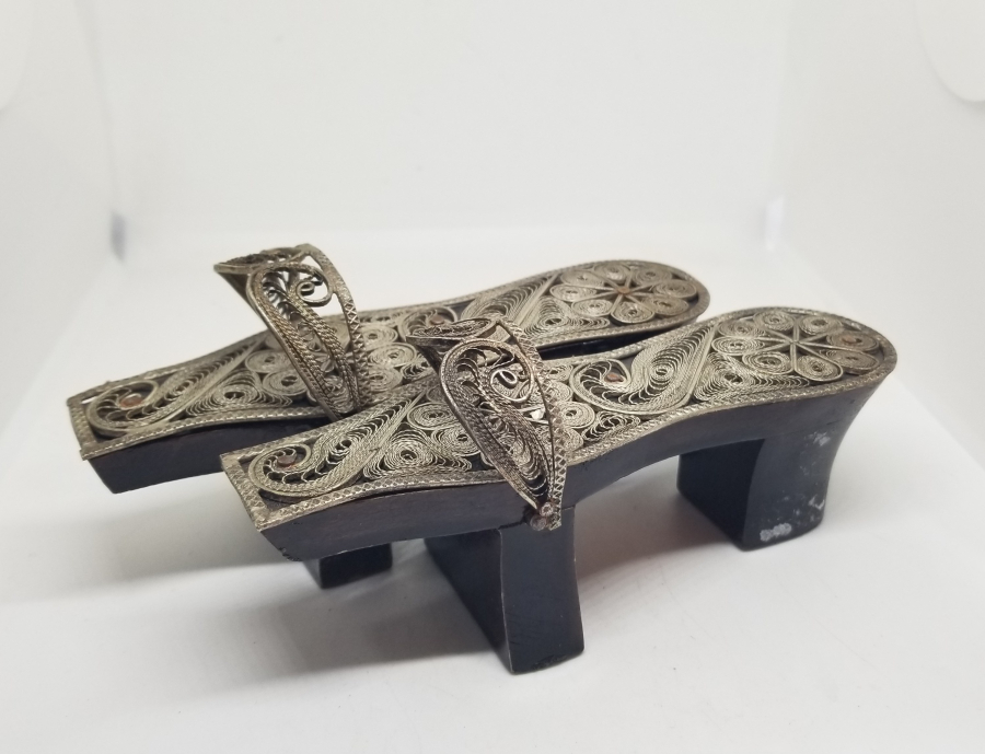 TELKARİ İŞÇİLİKLİ ANTİKA DEKORATİF NALIN - TAKUNYA