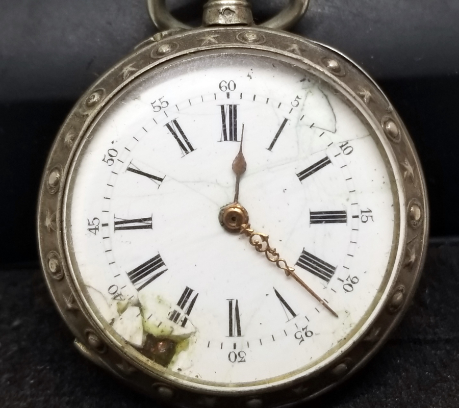 GÜMÜŞ KASA ANTİKA CEP SAATİ