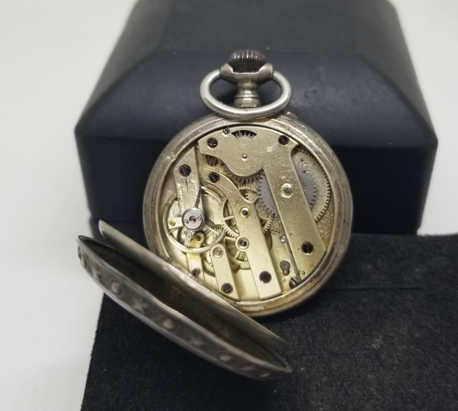 GÜMÜŞ KASA ANTİKA CEP SAATİ