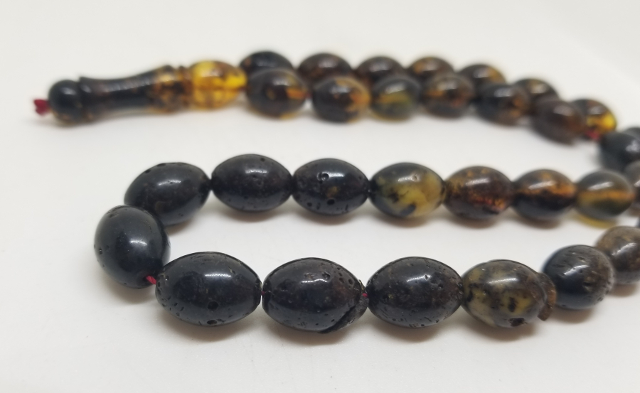 BAYBURT KEHRİBARINDAN YAPILMIŞ 33LÜ TESPİH